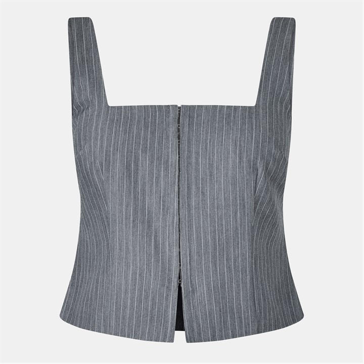 Jack Wills Women's  Pinstripe Corset Top in Size 10, Sports Direct