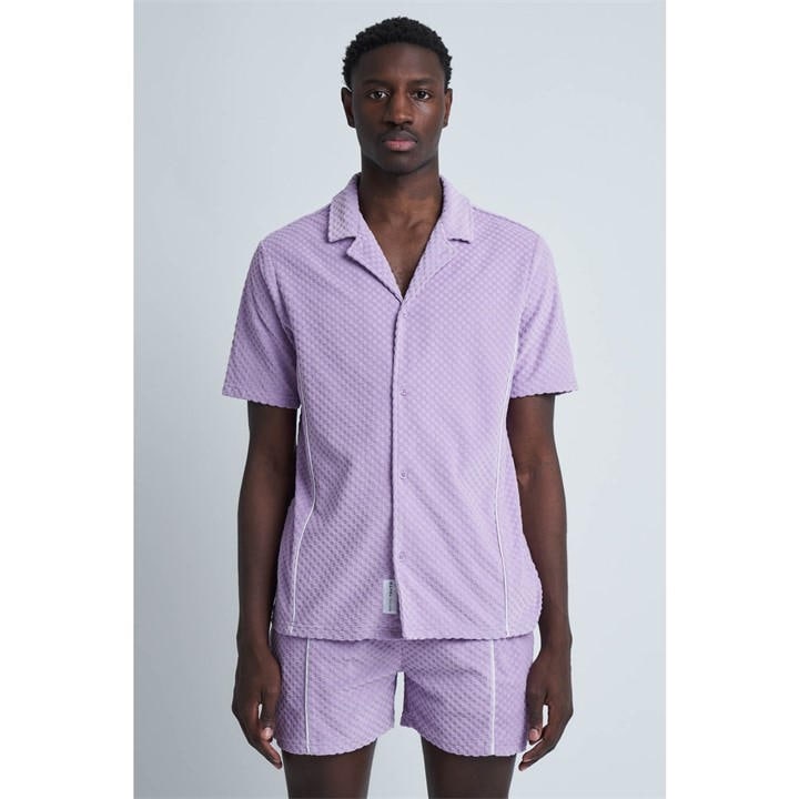 Native Youth Men' Purple Shorts Set T-Shirt in Size S, Sports Direct