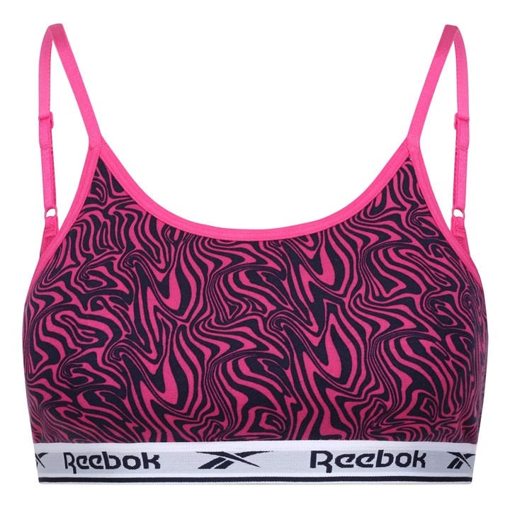 Reebok Women's Pink Bra Top Berry in Size M, Sports Direct