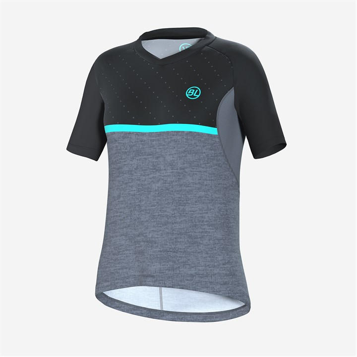 Bicycle Line Women's Black Pedavena V-Neck Short Sleeve Cycling Jersey in Size 8, Sports Direct