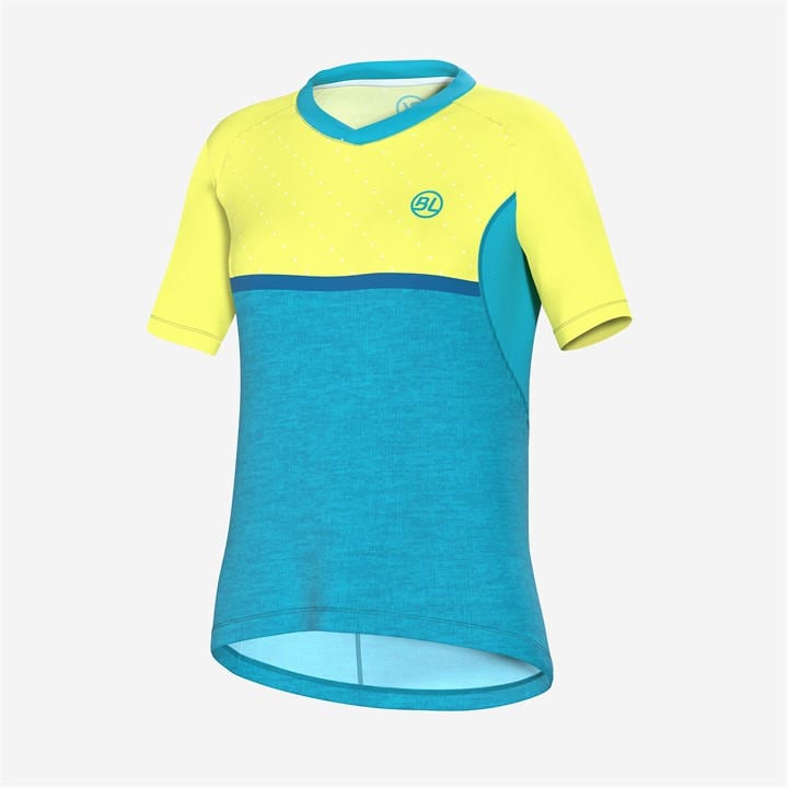 Bicycle Line Women's Yellow Pedavena V-Neck Short Sleeve Cycling Jersey in Size 10, Sports Direct