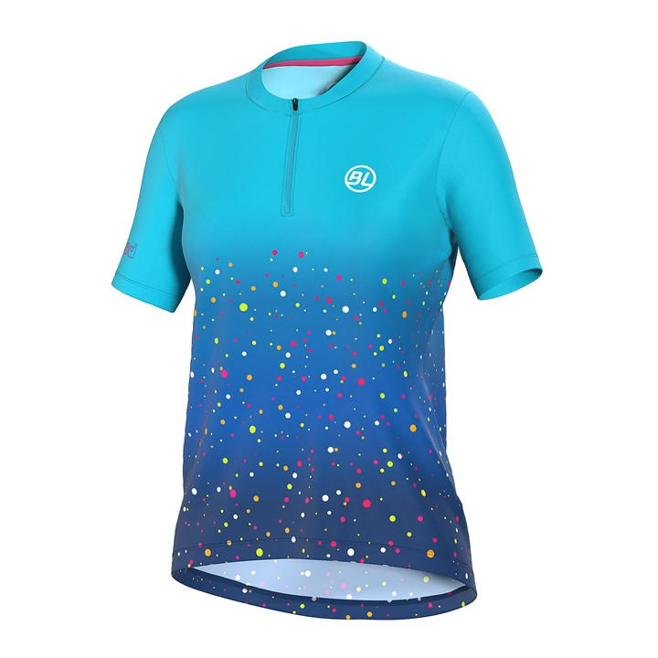 Bicycle Line Women's Blue Marostica Half Zip Upf 30+ Short Sleeve Cycling Jersey in Size 12, Sports Direct