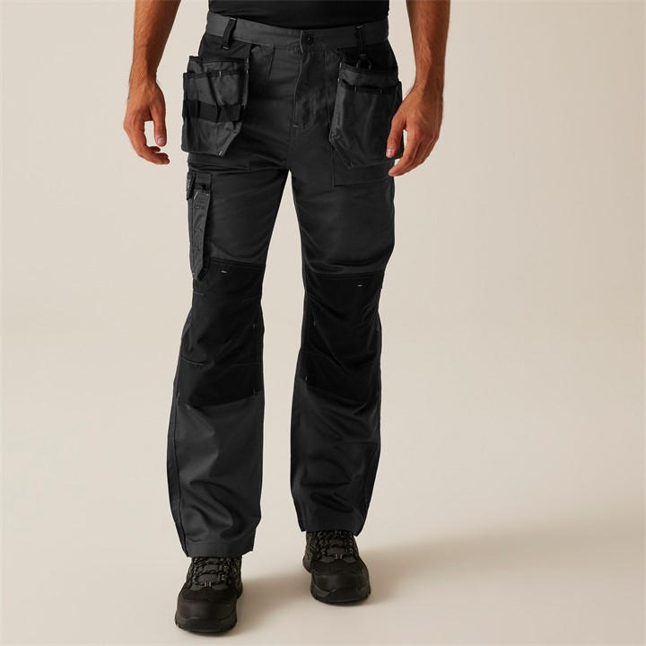Regatta Men's Grey Incursion Workwear Trousers (Long Leg) in Size 32, Sports Direct