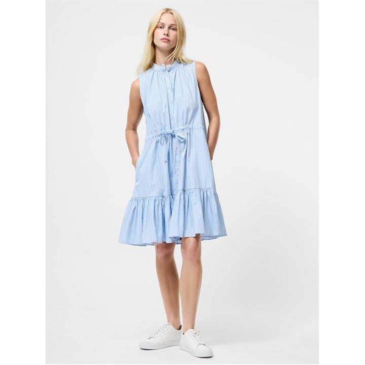 French Connection Women's Blue Era Shirt Mini Dress in Size 12, Sports Direct