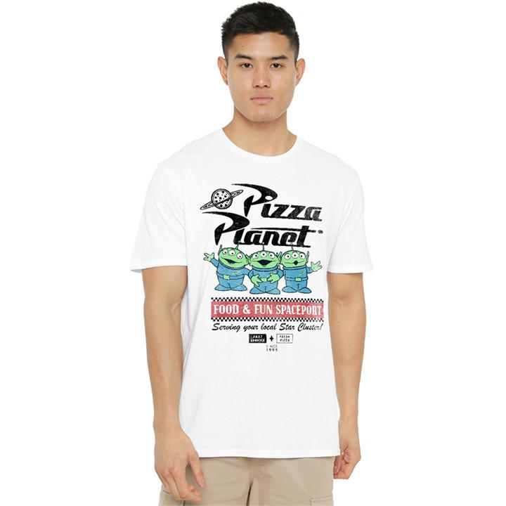 Disney Men's White Toy Story Aliens Food Spaceport T-Shirt in Size 5XL, Sports Direct