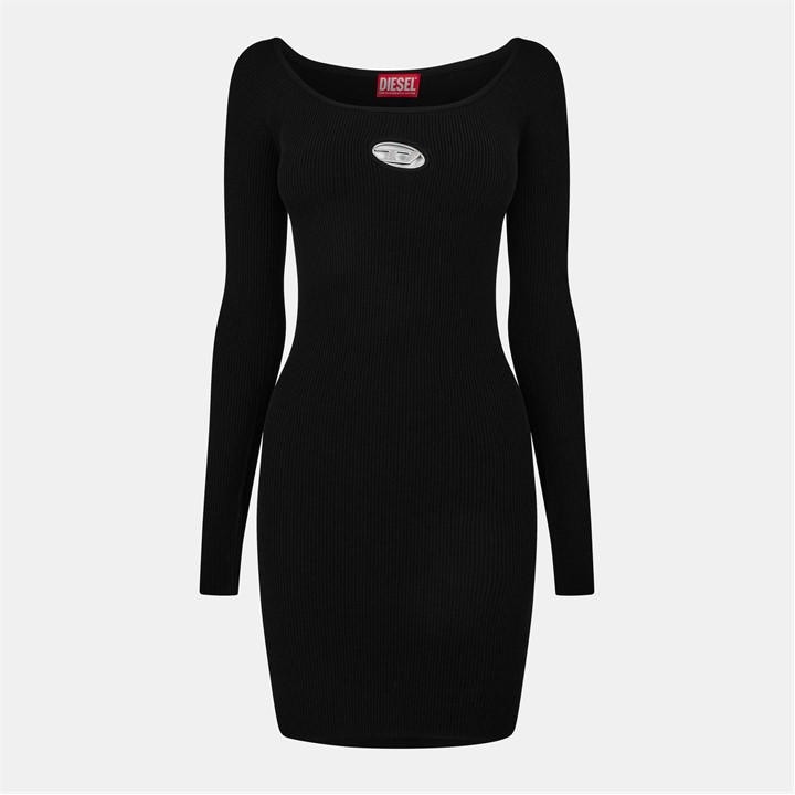 Diesel Women's Black Vera Mini Dress in Size 12, Sports Direct