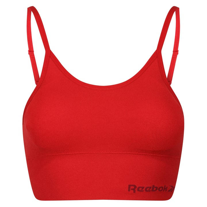 Reebok Women's Red Bra Top Hatty in Size M, Sports Direct
