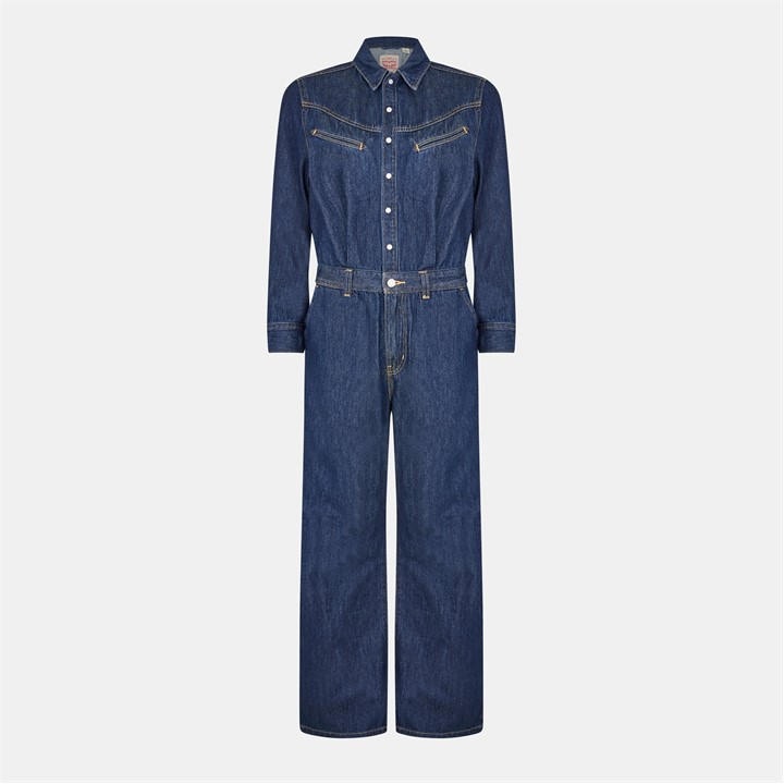Levis Women's Blue Jumpsuit in Size 10, Sports Direct