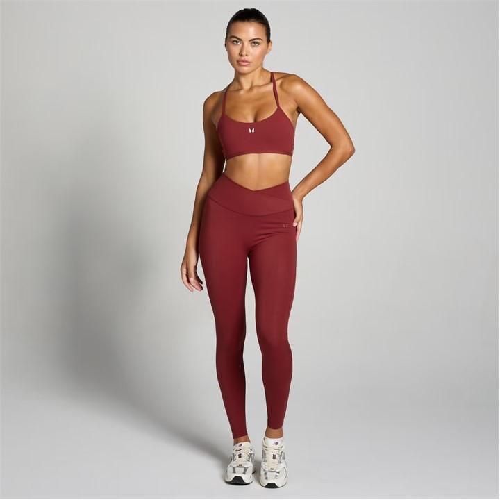 Myprotein Women's Red Tempo Low Impact Sports Bra in Size 12, Sports Direct