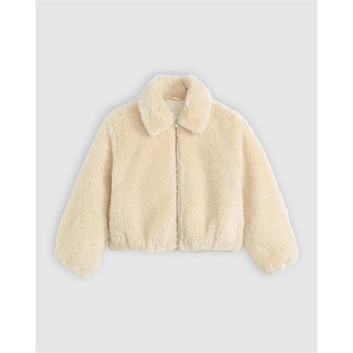 Levis Women's Cream Elle Sherpa Lined Denim Sherpa Jacket in Size 8, Sports Direct