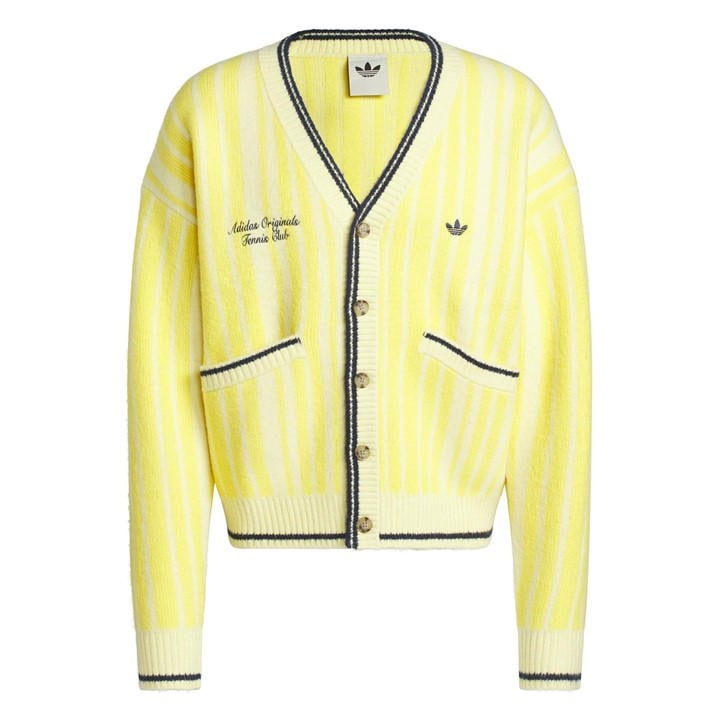 Adidas Originals Men' Yellow Tennis Cardigan in Size S, Sports Direct