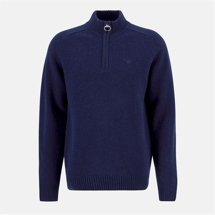 Barbour Men's Blue Grangetown Half Zip Jumper in Size 2XL, Sports Direct