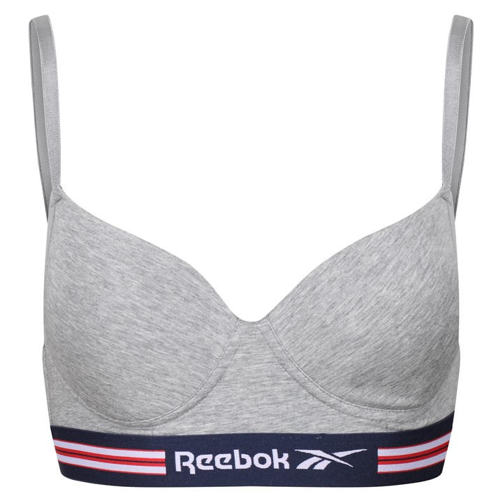 Reebok Women's Grey Moulded Bra Tulip in Size 12, Sports Direct