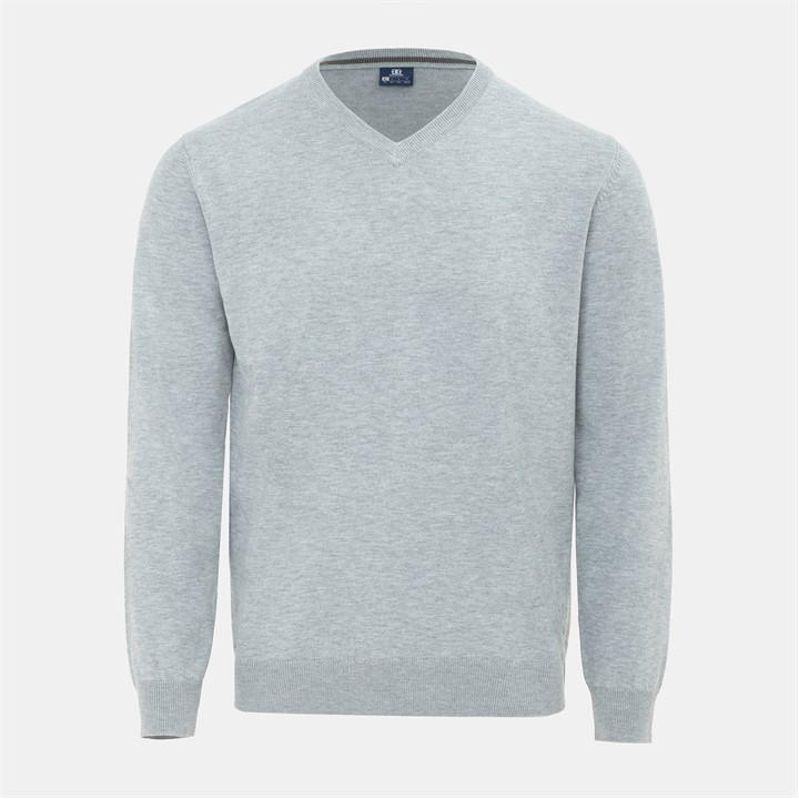 Giorgio Men's Grey V Neck Classic Knitted Sweater in Size XL, Sports Direct