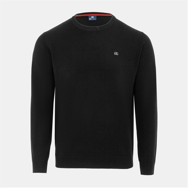 Giorgio Men's Black Crew Neck Sweater Knit in Size M, Sports Direct