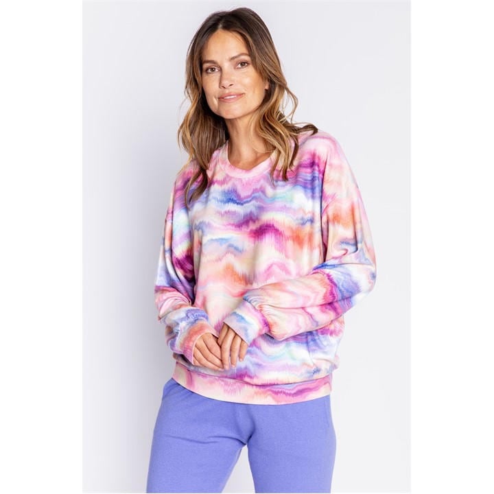 Pj Salvage Women's  Pj Salv Tie Die Shirt in Size 8, Sports Direct