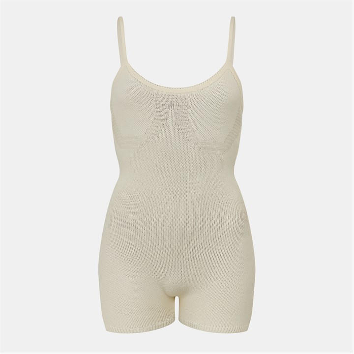 Missy Empire Women's Cream Thick Knitted Unitard in Size 10, Sports Direct
