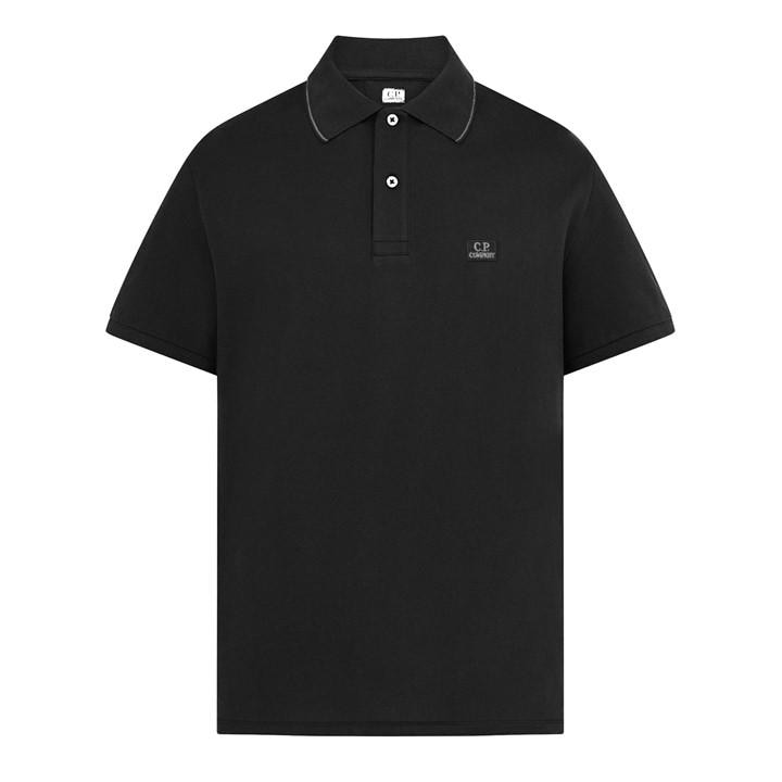 Cp Company Men's Black Polo Shirt in Size L, Sports Direct