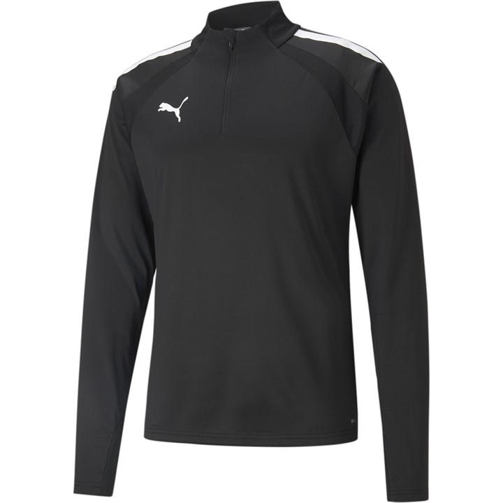 Puma Men's Black Teamliga 1/4 Zip Fleece in Size XS, Sports Direct