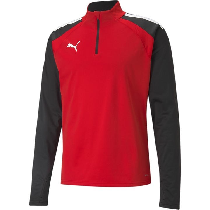 Puma Men's Red Teamliga 1/4 Zip Fleece in Size 2XL, Sports Direct