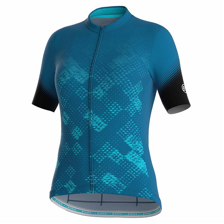 Bicycle Line Women's Blue Tracy S2 Short Sleeve Cycling Jersey in Size 8, Sports Direct