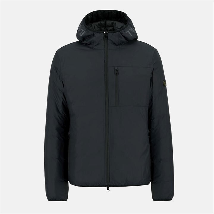 International  Men's  Lumley Hooded Long Sleeve Full Zip Quilted Jacket, Football by Barbour  in Size XL, Sports Direct