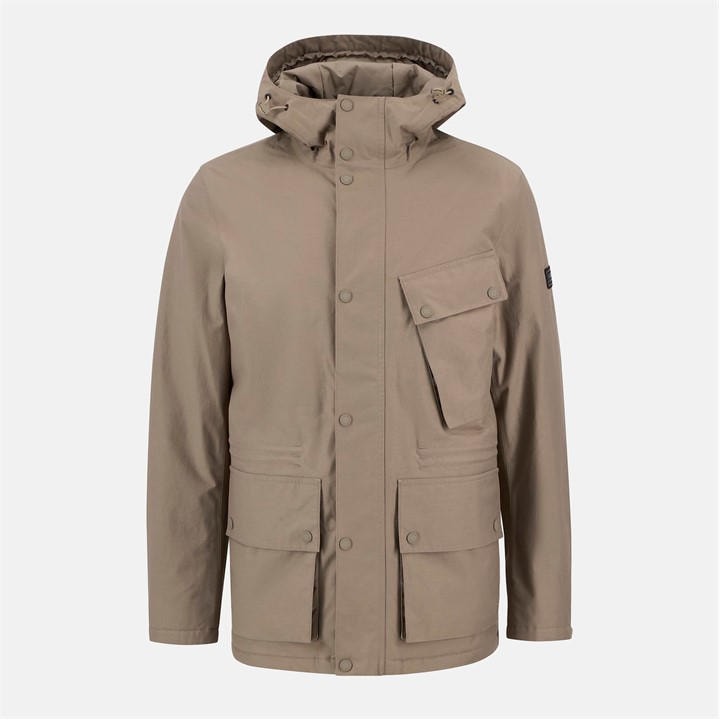 International  Men's  Endley Waterproof Hooded Long Sleeve Long Puffer Jacket, Football by Barbour  in Size 2XL, Sports Direct
