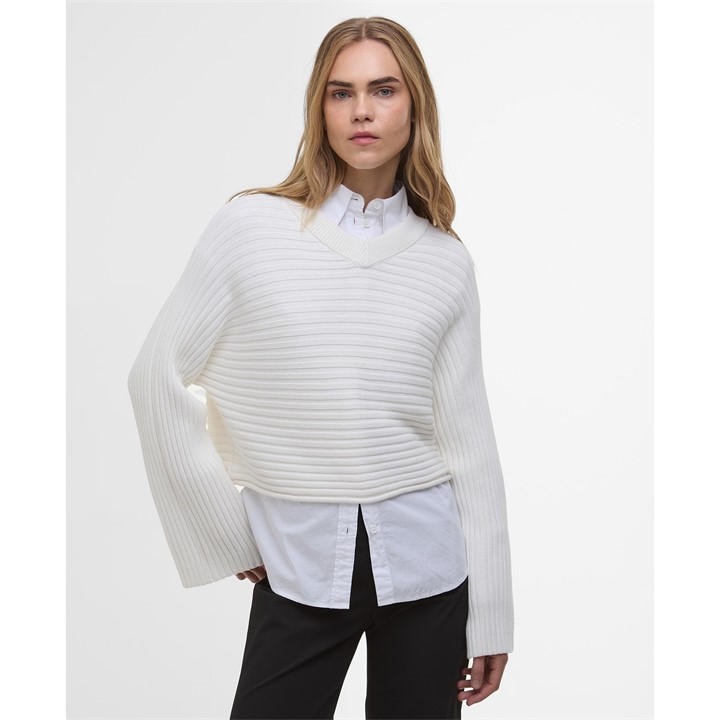 International  Women's  Zola Knit Jumper, Football by Barbour  in Size 18, Sports Direct