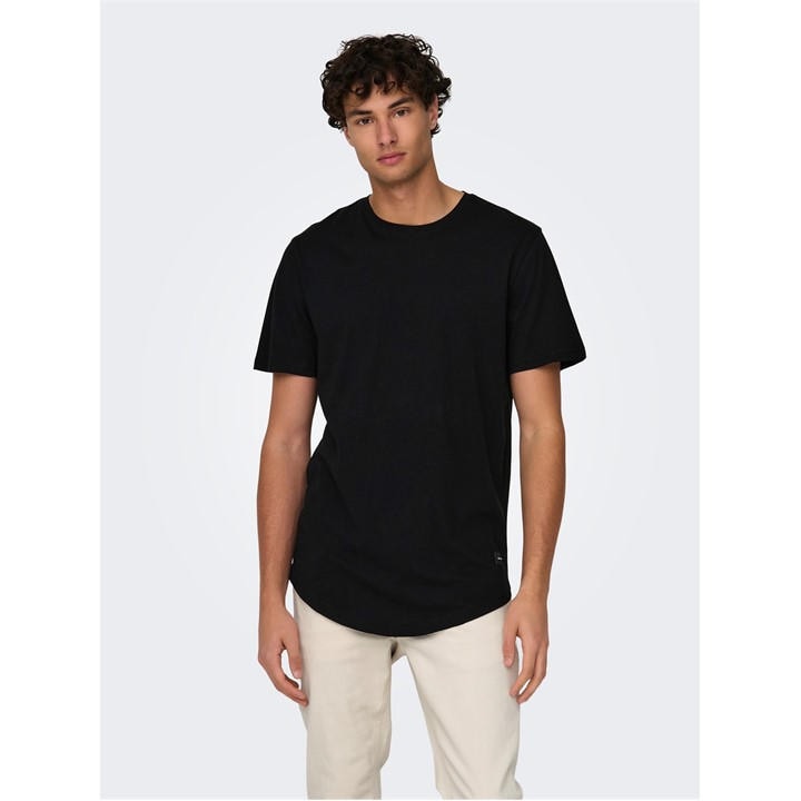 Only And Sons Men's Black Oversized T-Shirt in Size M, Sports Direct