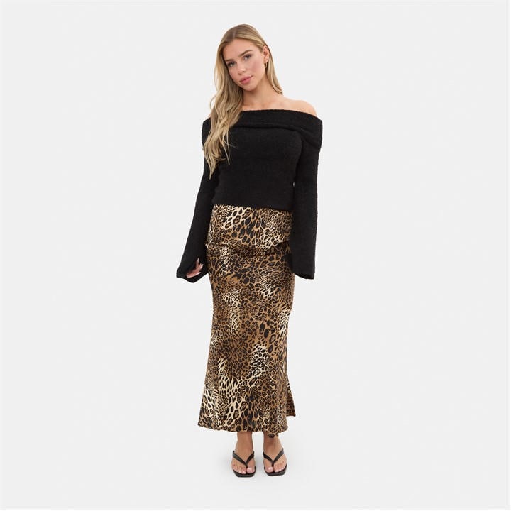 I Saw It First Women's Black Boucle Bandeau Jumper in Size 12, Sports Direct
