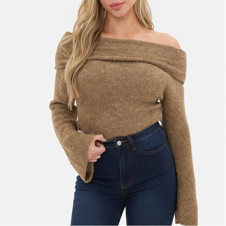 I Saw It First Women's Camel Bandeau Jumper - 12 (M) - Image 2