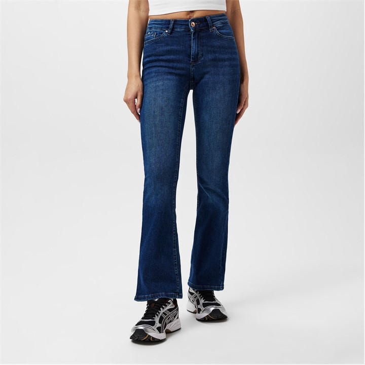 Only Women's Blue Bootcut Jeans in Size 32 R, Sports Direct