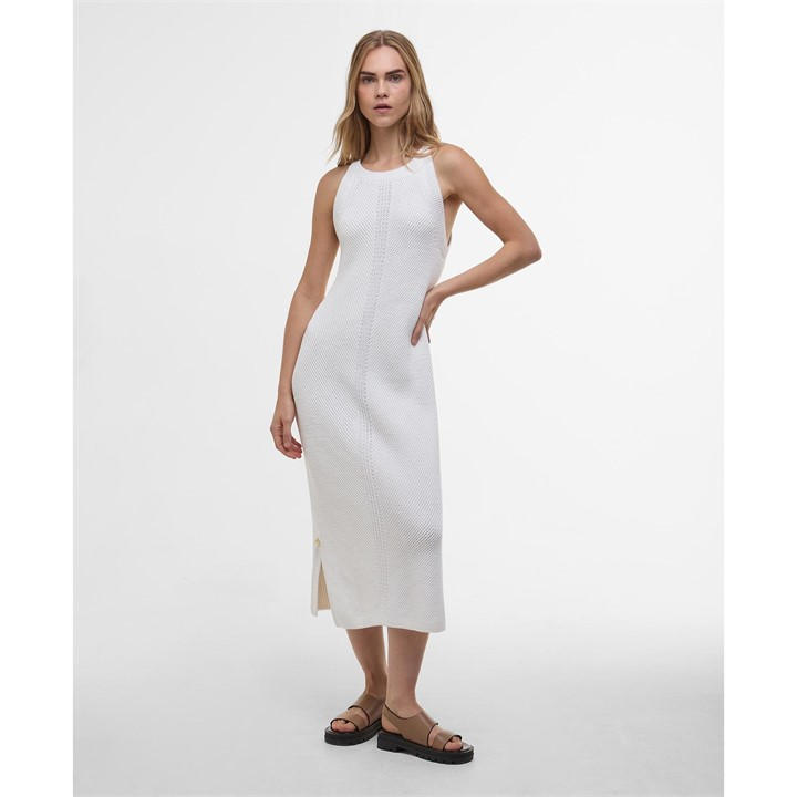 International  Women's  Dakota Knitted Midi Dress, Football by Barbour  in Size 16, Sports Direct