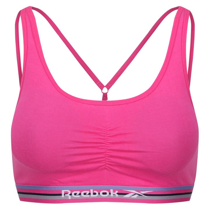 Reebok Women's Pink Crop Top Bra Jackie in Size M, Sports Direct