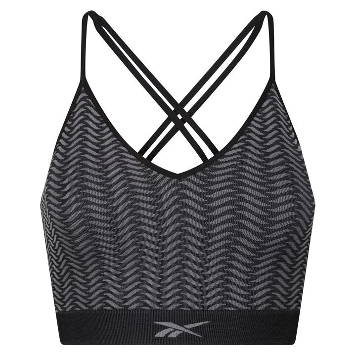 Reebok Women's Black Bra Top Ashletta in Size M, Sports Direct