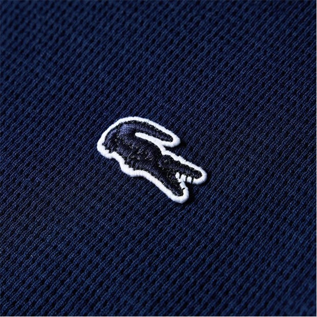 Navy 166 - Lacoste - Men's Waffle Short Sleeve Pyjama Top