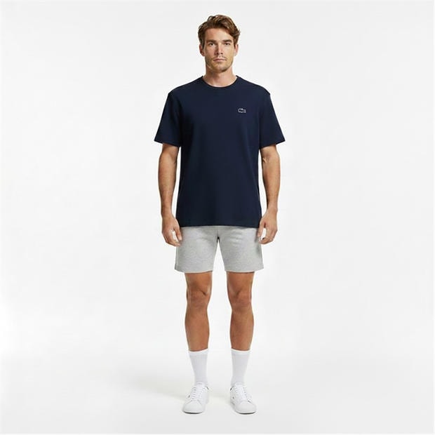 Navy 166 - Lacoste - Men's Waffle Short Sleeve Pyjama Top