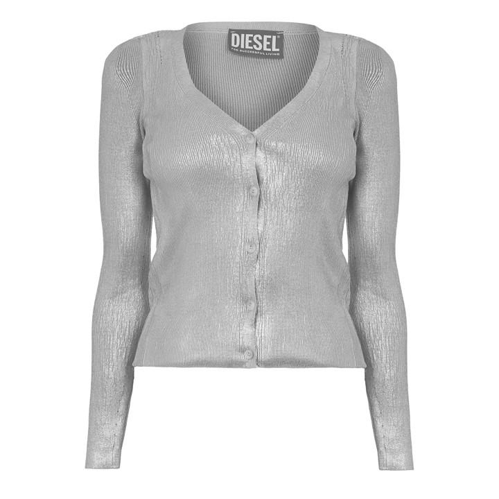 Diesel Women's Grey Isotta Maglia Cardigan in Size 6, Sports Direct