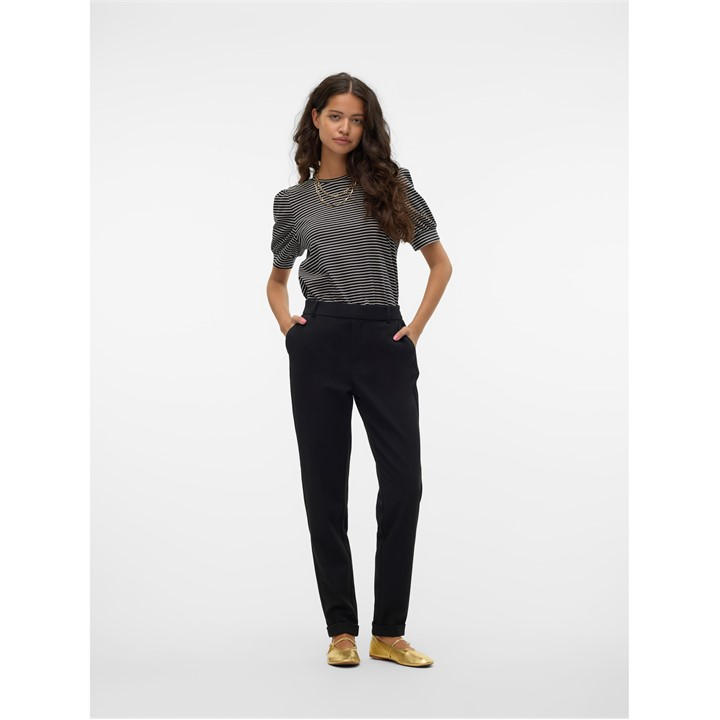 Vero Moda Women's Black Maya Solid Colour Tailored Trousers in Size 30 S, Sports Direct
