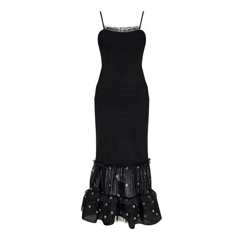 OFF WHITE - Women's Sleeveless Slip Dress