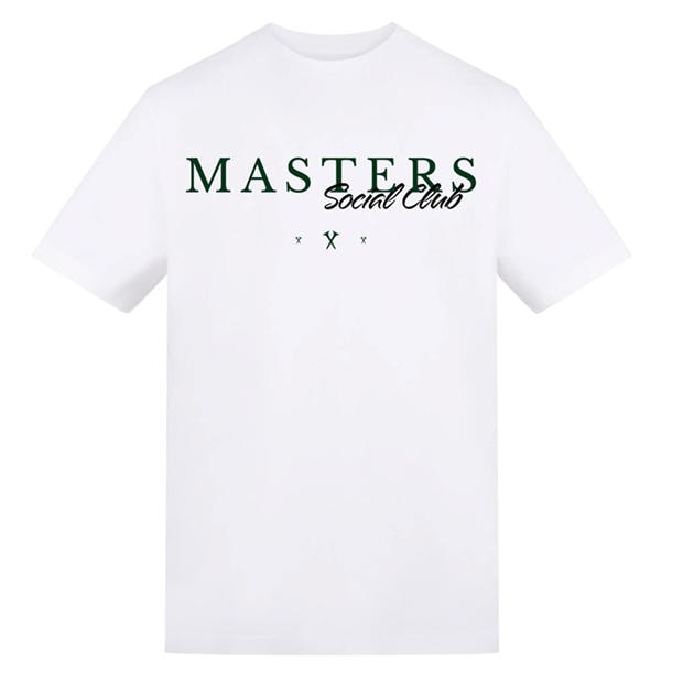 Social Club - AWD - Adults Printed Golf Masters Tee