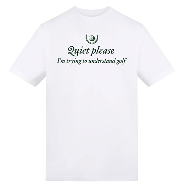 Quiet Please - AWD - Adults Printed Golf Masters Tee