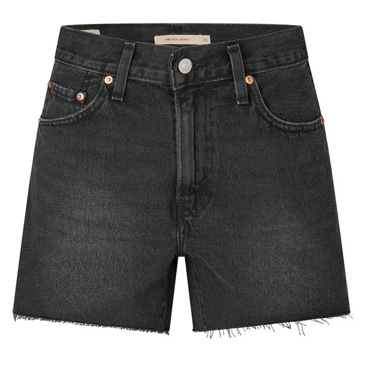 Levis Women's Black Ribcage Shorts Ld63 in Size 30 S, Sports Direct