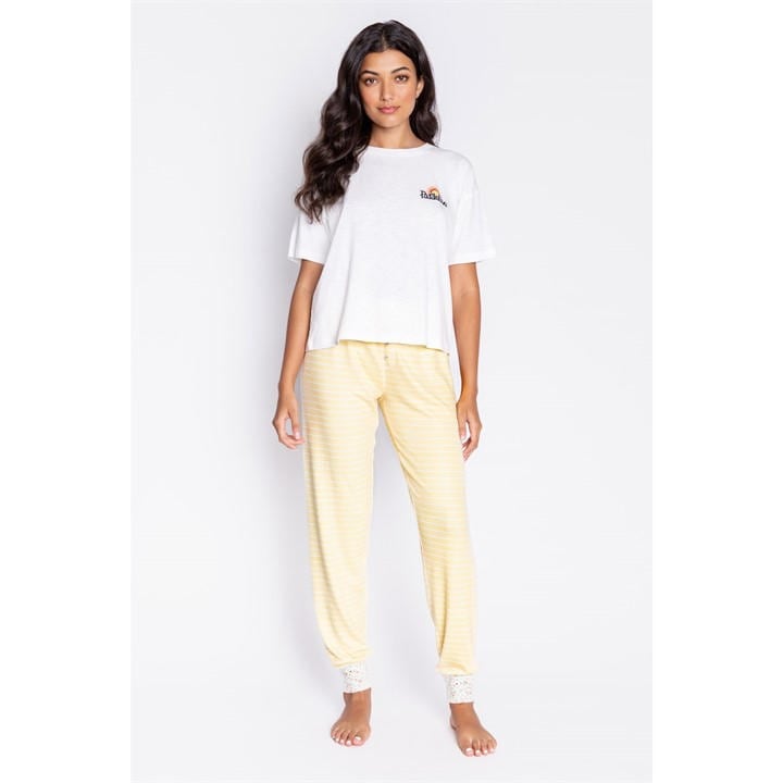 Pj Salvage Women's White Basics Shirt in Size 8, Sports Direct
