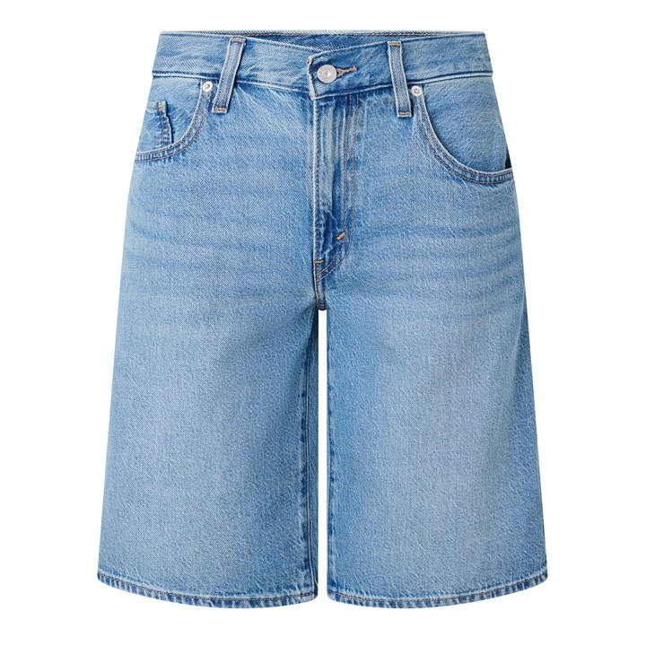 Levis Women's Blue Baggy Dad Jort Ld63 in Size 24 S, Sports Direct