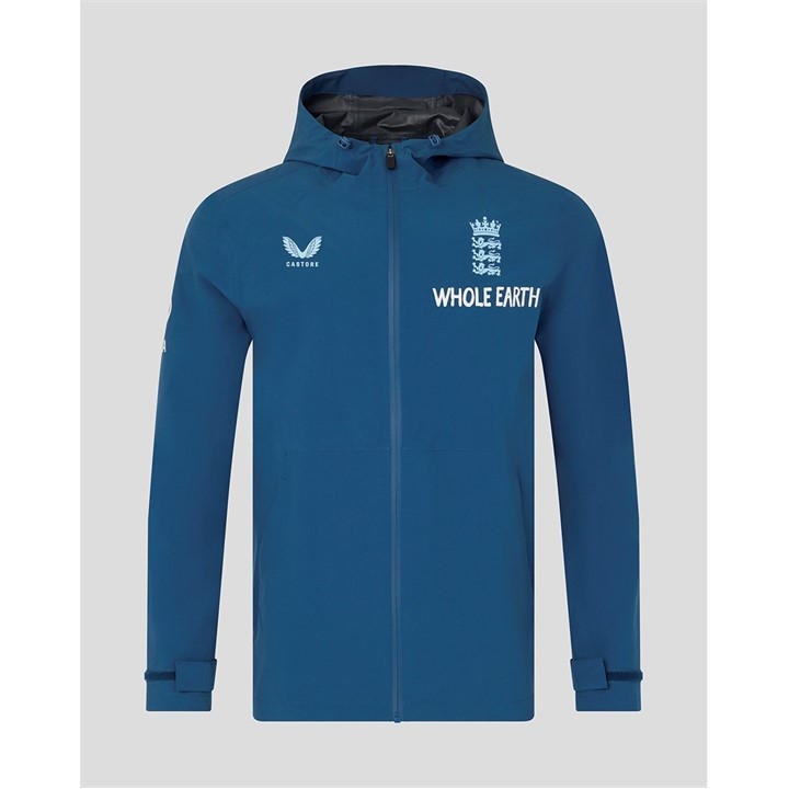 England  Men'  26/27  Cricket Rain Anorak Jacket, Football by Castore in Size S, Sports Direct