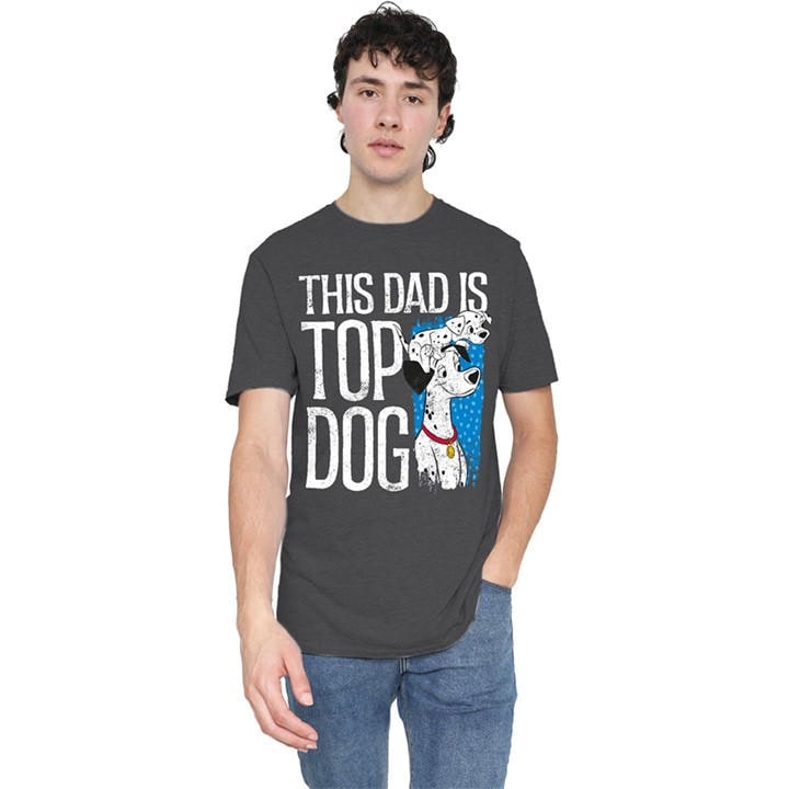 Disney Men's Grey 101 Dalmatians This Dad Is Top Dog T-Shirt Dark H in Size 3XL, Sports Direct
