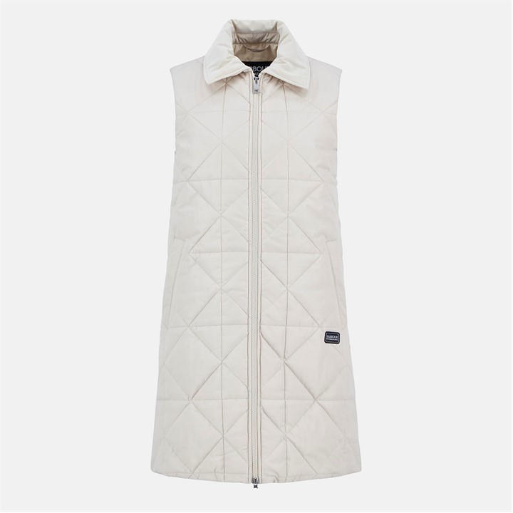 International  Women's  Reno Quilted Faux-Velvet Collar Gilet, Football by Barbour  in Size 14, Sports Direct