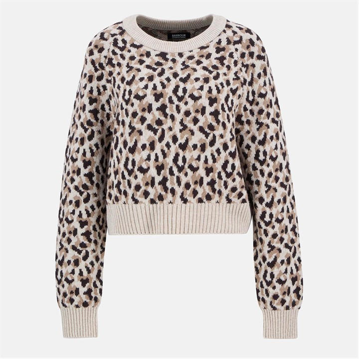International  Women's  Harley Printed Crew Jumper, Football by Barbour  in Size 16, Sports Direct