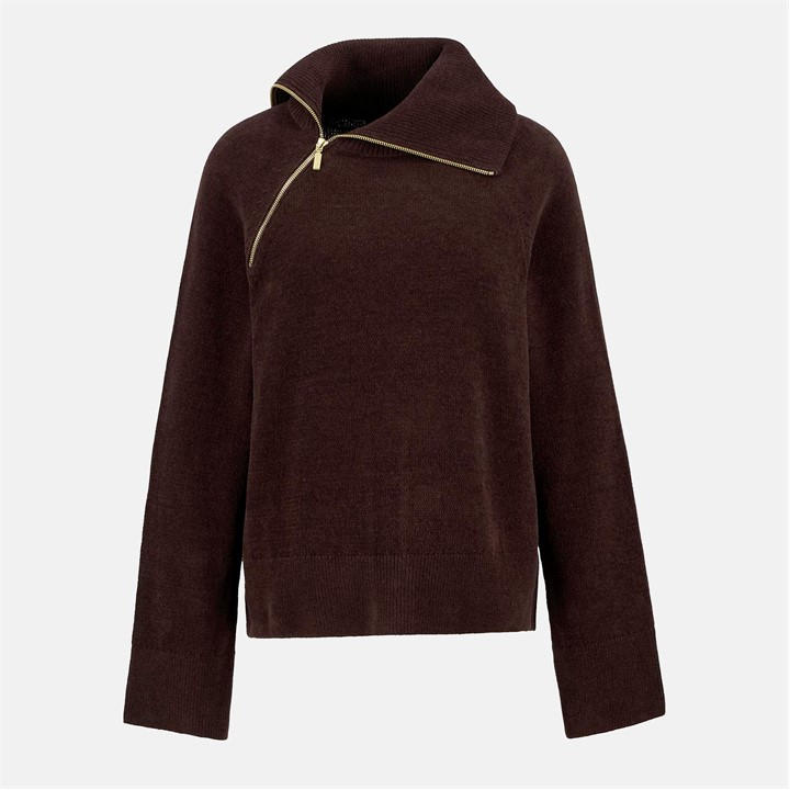 International  Women's  Saskia Funnel-Neck Jumper, Football by Barbour  in Size 12, Sports Direct